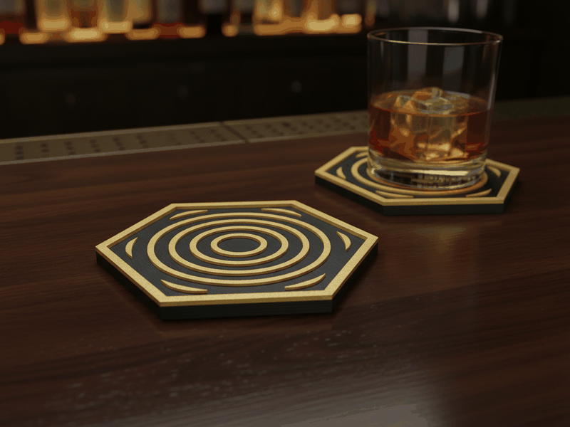 Coasters printed example