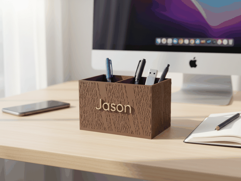 Desk Organizer printed example