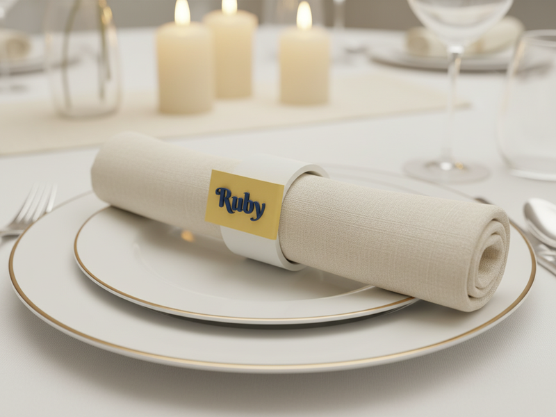 Napkin Rings printed example