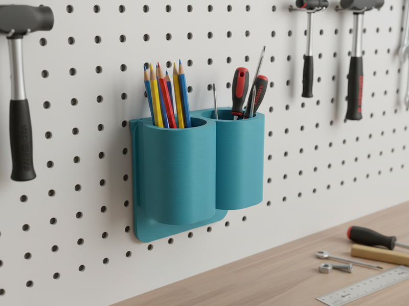 Pegboard Holder printed example