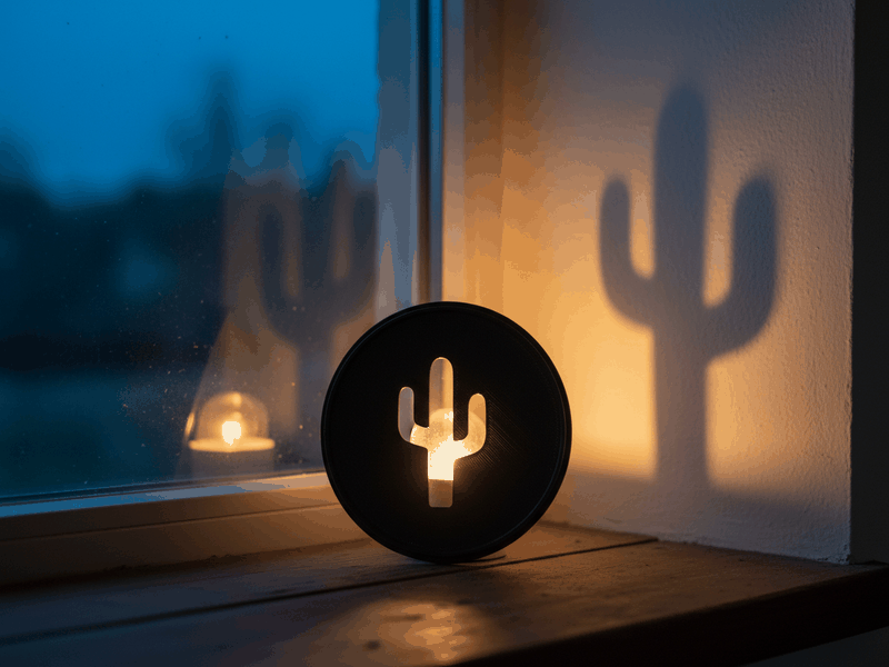 Shadow Lamp printed example