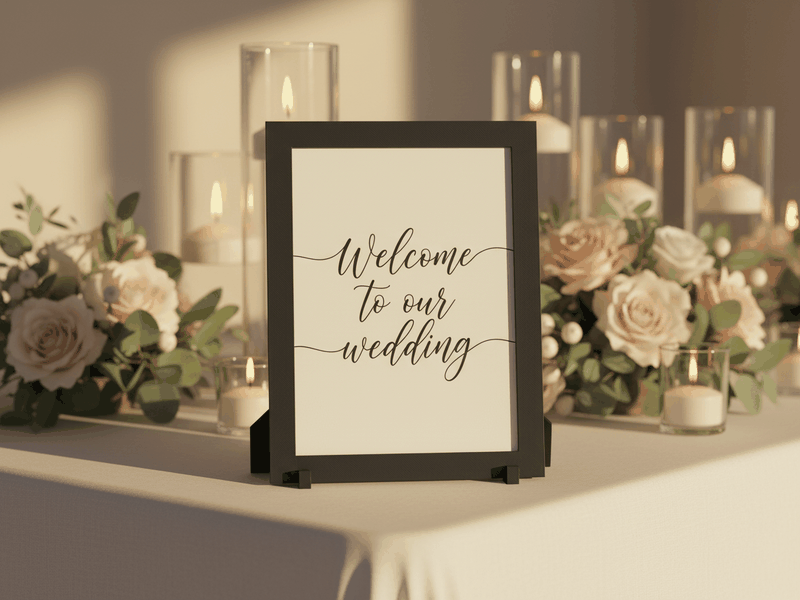 Sign Frames printed example
